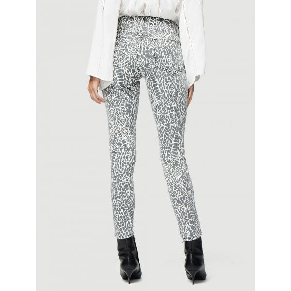 Frame Denim Le High Skinny Abstract In Animal Print Jeans - House Of Huntington