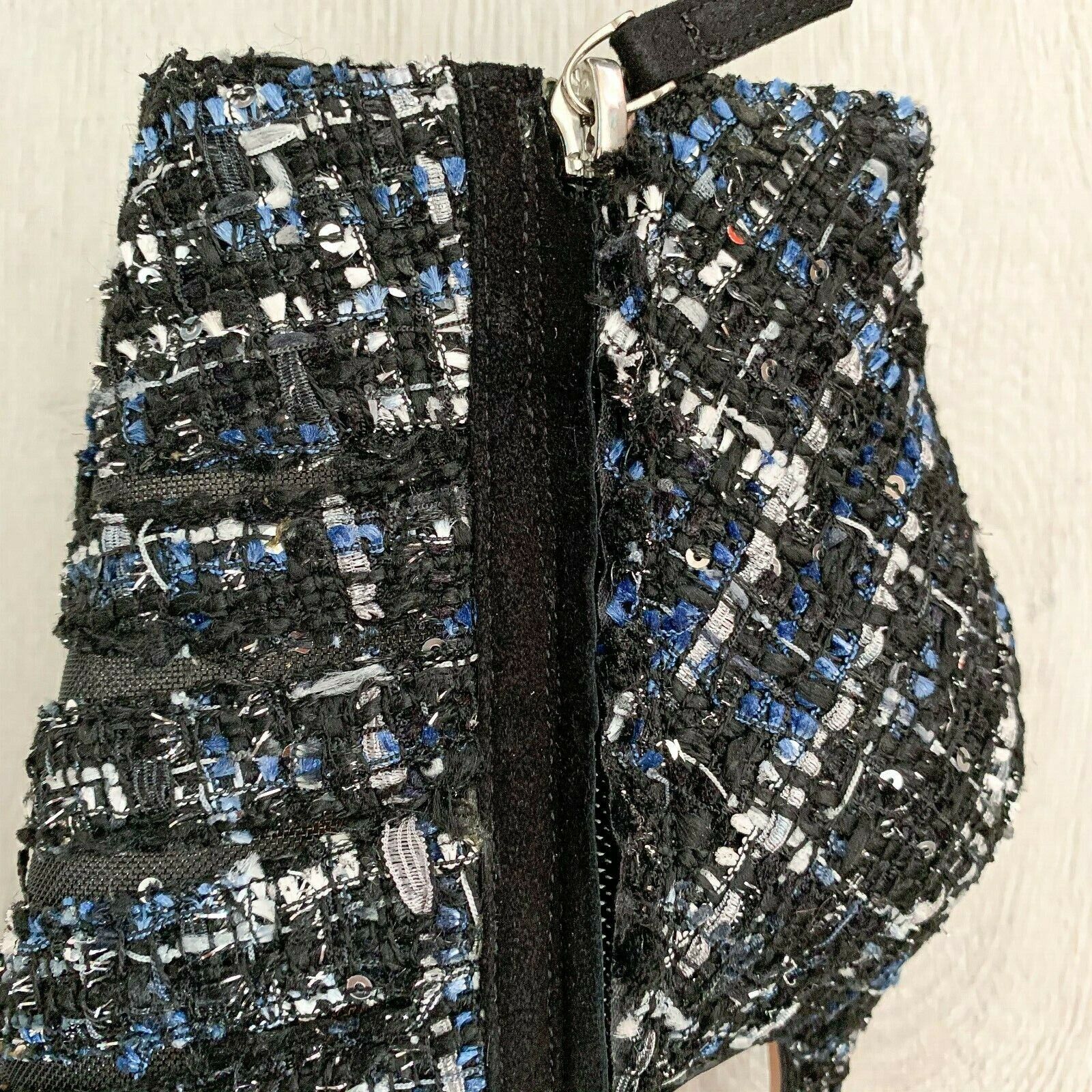 RACINE CARRÉE Tweed Boots Booties High Heels - House Of Huntington