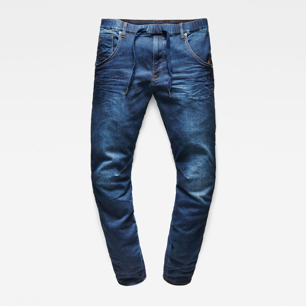 G-Star Arc 3D Sport Tapered Blue Trainer Džínové kalhoty s elastickým pasem