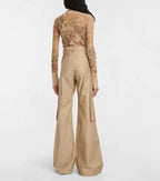 AMIRI Cargo Wide Tan Trousers - House Of Huntington