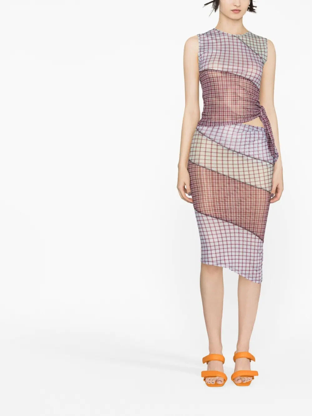 MIAOU Sienna Bristol Plaid Tartan Check Purple Skirt - House Of Huntington