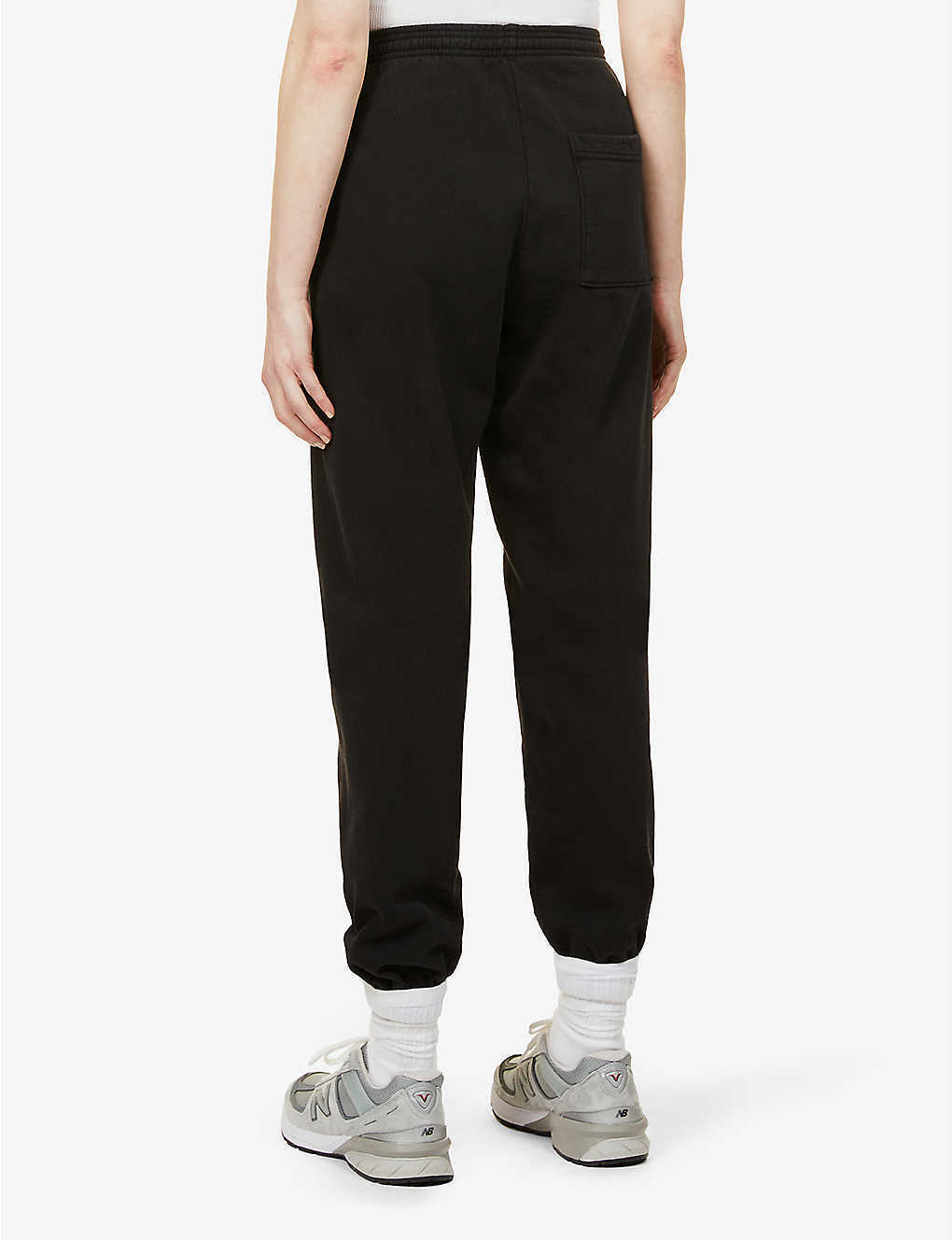 SPORTY & RICH Wellness Studio Black Joggers Track Bottoms - House Of Huntington