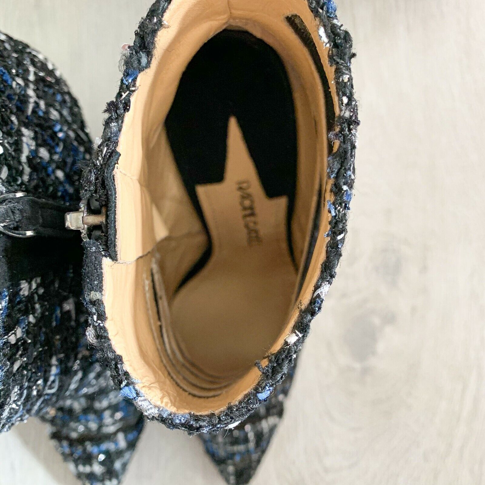 RACINE CARRÉE Tweed Boots Booties High Heels - House Of Huntington