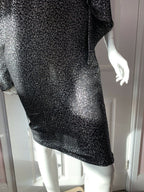 REDEMPTION Metallic Jacquard High Neck One Shoulder Dress - House Of Huntington