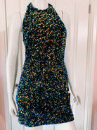 AZZARO Couture Sequin Flattering Party Dress - House Of Huntington