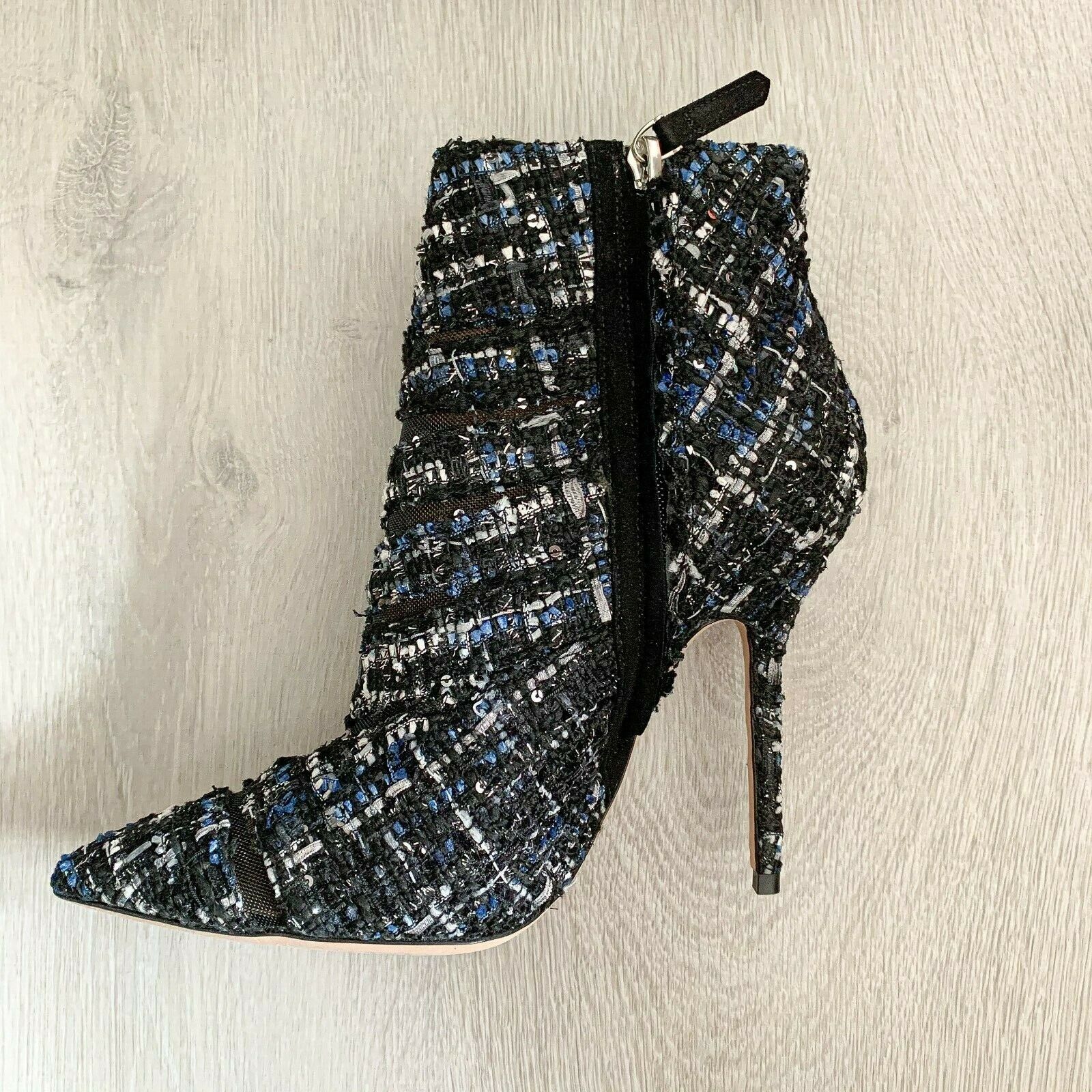 RACINE CARRÉE Tweed Boots Booties High Heels - House Of Huntington