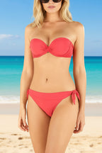 Pain De Sucre Pink Wide Strap Django Bikini Top - House Of Huntington