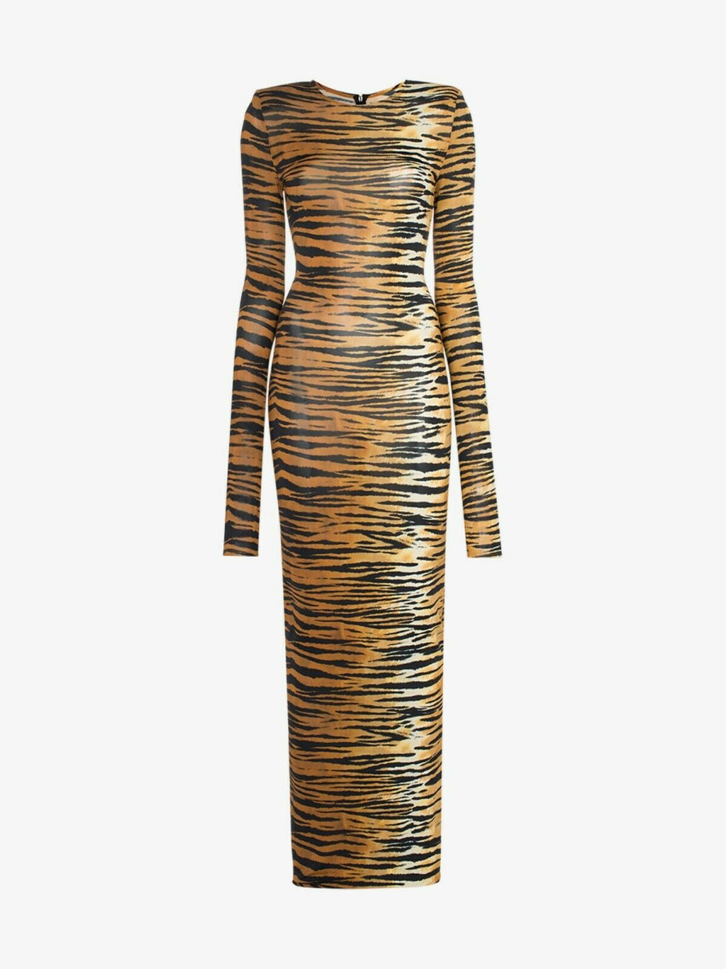 Alexandre Vauthier Long Sleeved Tiger Print Kylie Jenner Dress - House Of Huntington