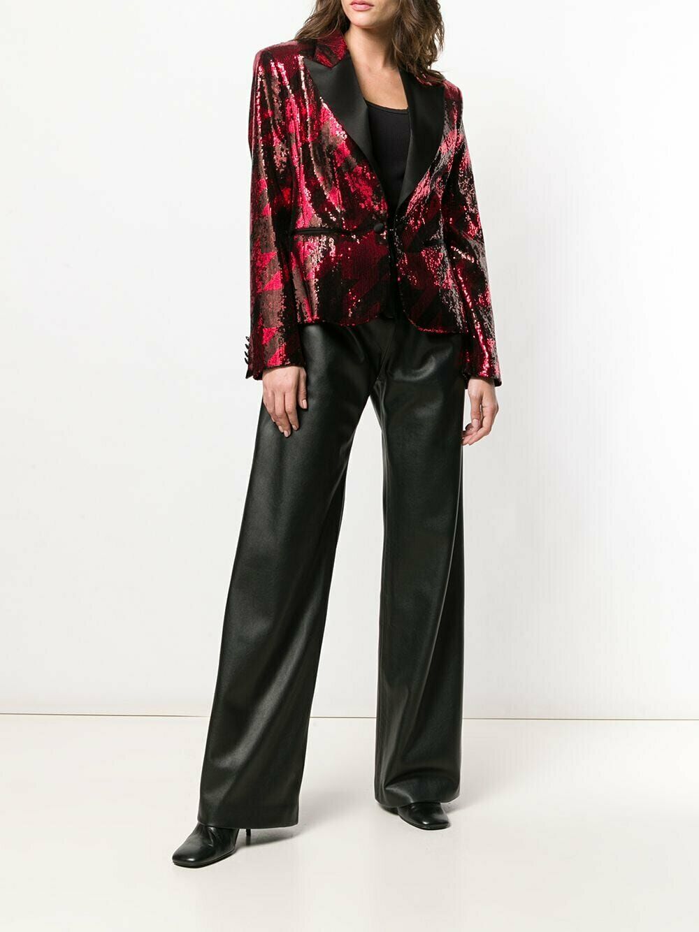 REDEMPTION Pink Sequinned Printed Blazer - House Of Huntington