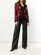 REDEMPTION Pink Sequinned Printed Blazer - House Of Huntington
