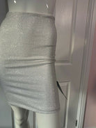Alexandre Vauthier White Crystal Studded Bodycon Skirt - House Of Huntington