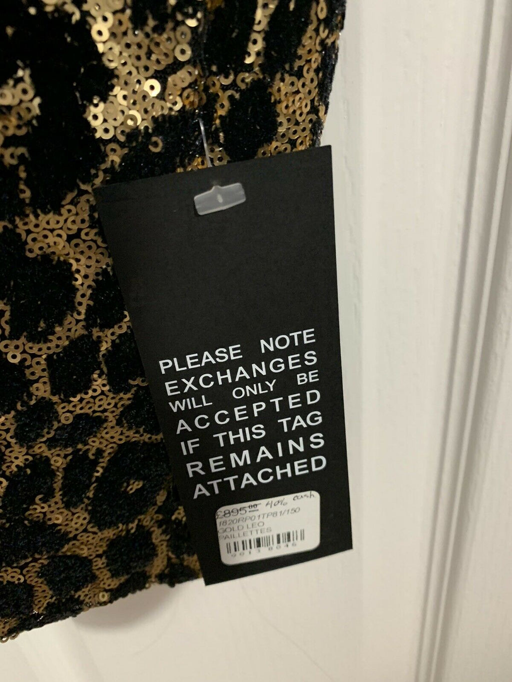 REDEMPTION Shawl Lapel Leopard-Print Sequins Smoking Blazer - House Of Huntington
