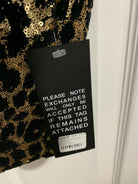 REDEMPTION Shawl Lapel Leopard-Print Sequins Smoking Blazer - House Of Huntington