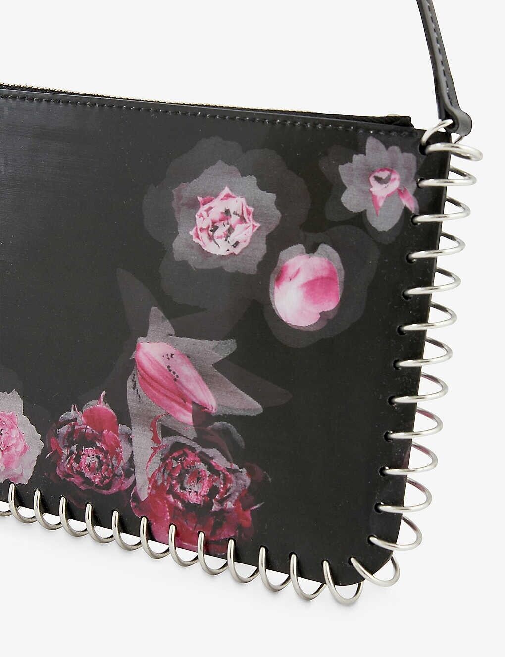 COPERNI Spiral Baguette Floral Pink Black Bag - House Of Huntington