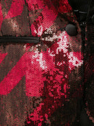 REDEMPTION Pink Sequinned Printed Blazer - House Of Huntington