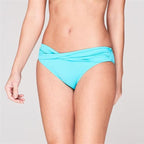 Seafolly Turquoise Bikini Goddess Twist Band Hipster Seychelles Bottoms - House Of Huntington