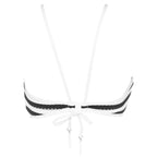 Seafolly Tankini Tank Top Bikini Black & White Coast To Coast With High Neck - House Of Huntington