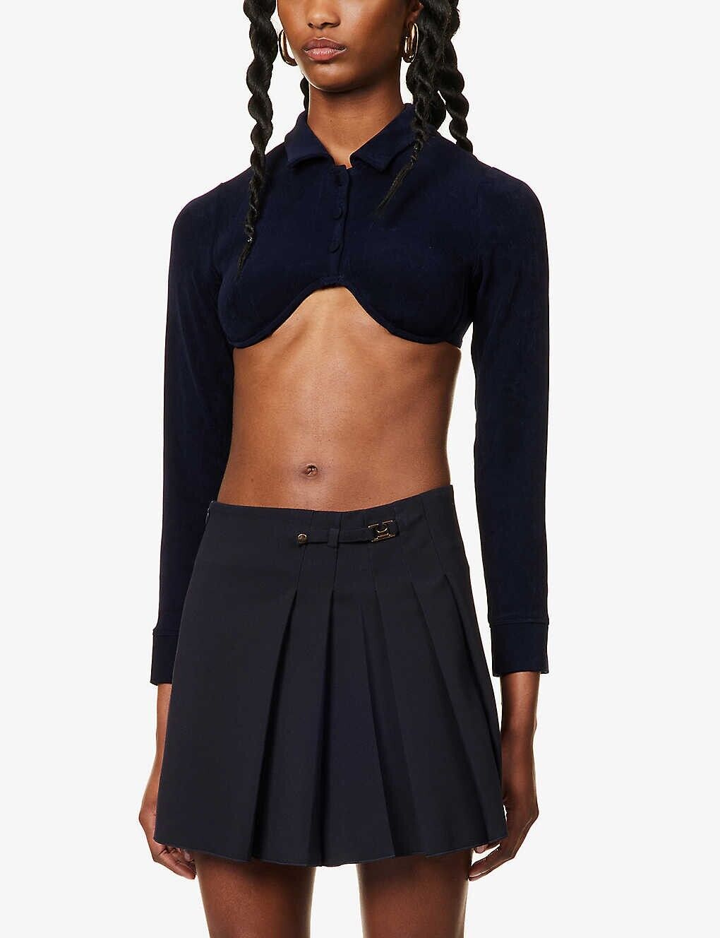 MIRROR PALAIS Crop Underwire Top - House Of Huntington