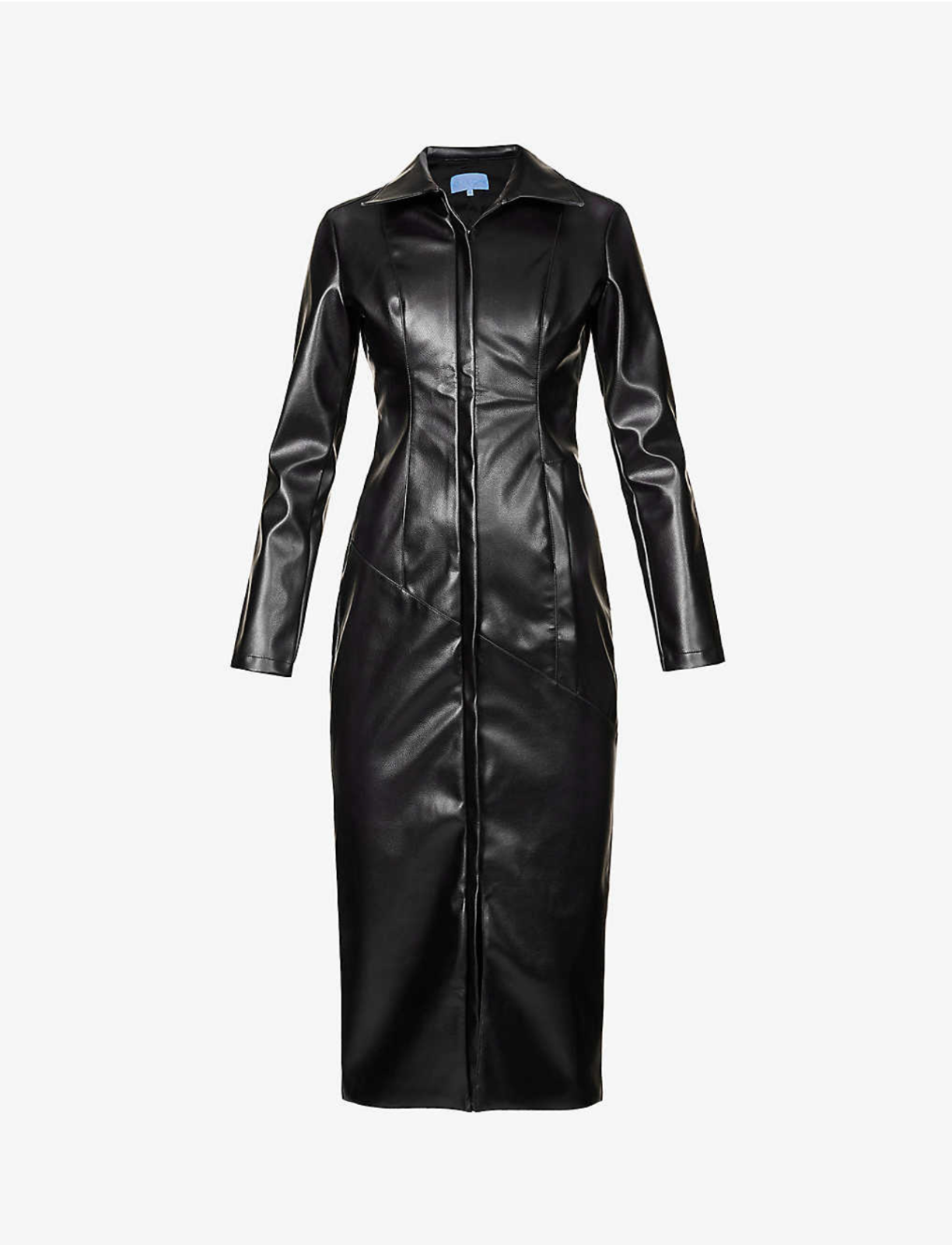 DI PETSA Memories of Touch Cut Out Heat Reactive Faux Leather Jacket - House Of Huntington