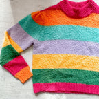 OLIVIA RUBIN Rainbow Colourful Stripe Sweater Cosy Matty Sweater Jumper - House Of Huntington