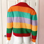 OLIVIA RUBIN Rainbow Colourful Stripe Sweater Cosy Matty Sweater Jumper - House Of Huntington