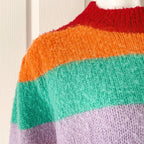 OLIVIA RUBIN Rainbow Colourful Stripe Sweater Cosy Matty Sweater Jumper - House Of Huntington