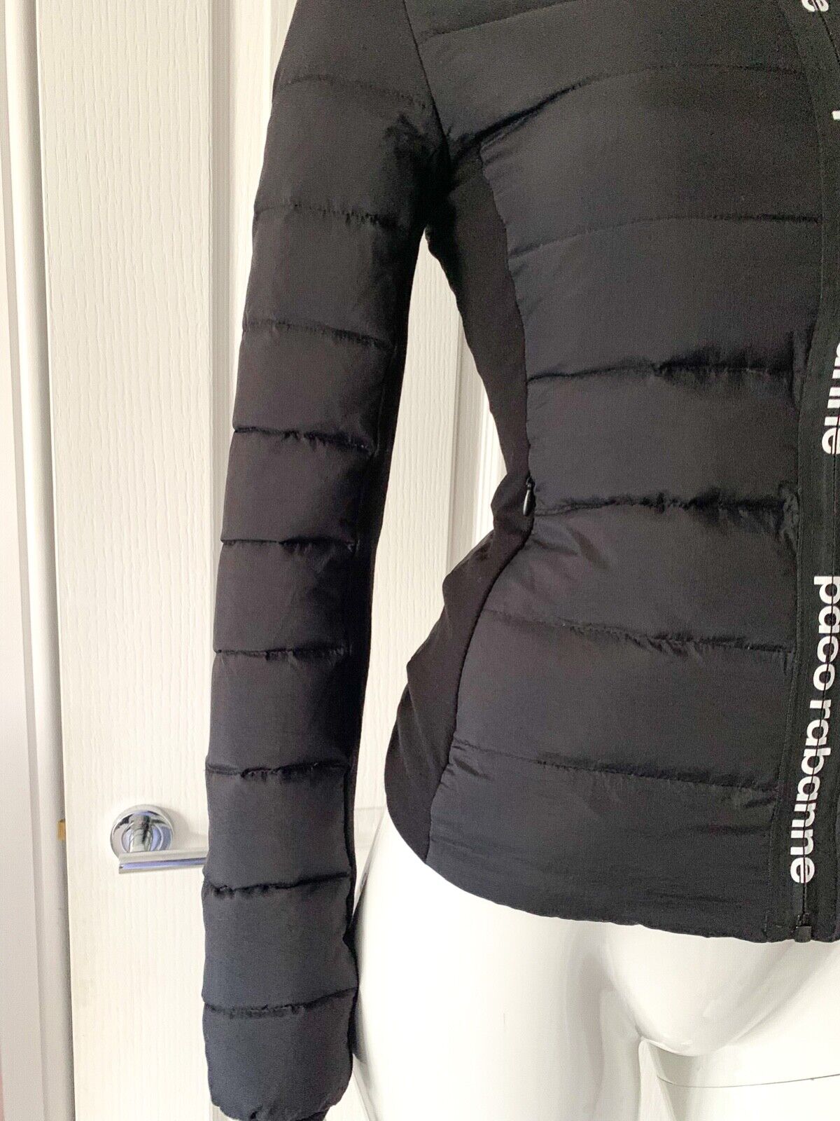 Paco Rabanne Black Down Bodyline Jacke