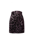 REDEMPTION Giraffe Print Purple Sequin Skirt - House Of Huntington