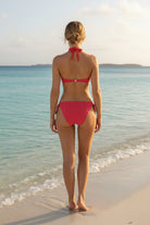 Pain De Sucre Pink Wide Strap Django Bikini Top - House Of Huntington