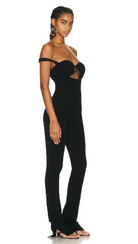 JACQUEMUS Black La Combinaison Bikini Wool Blend Cut Out Jumpsuit - House Of Huntington