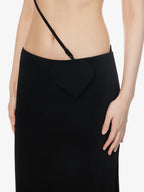 MIRROR PALAIS Aphrodite Stretch Woven Love Heart Detail Skirt - House Of Huntington