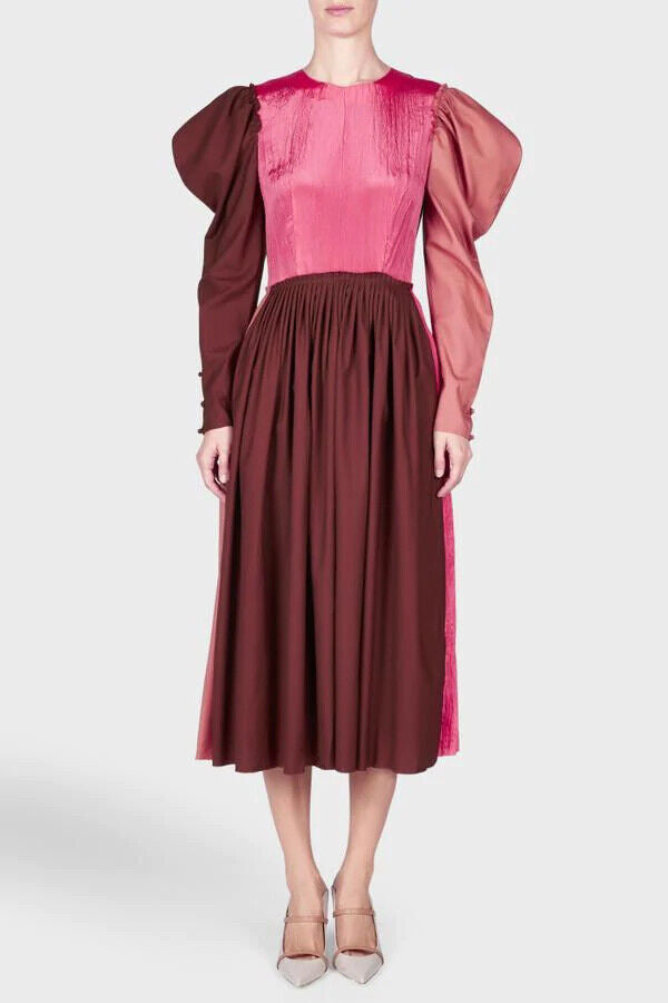 REJINA PYO Ivy Panelled Midi Colourblock Dress - House Of Huntington