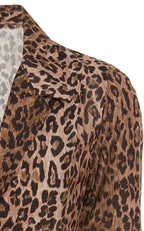 Rixo London Sienna Cheetah Print Button-Down Satin Midi Shirt Dress - House Of Huntington