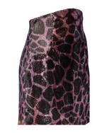 REDEMPTION Giraffe Print Purple Sequin Skirt - House Of Huntington