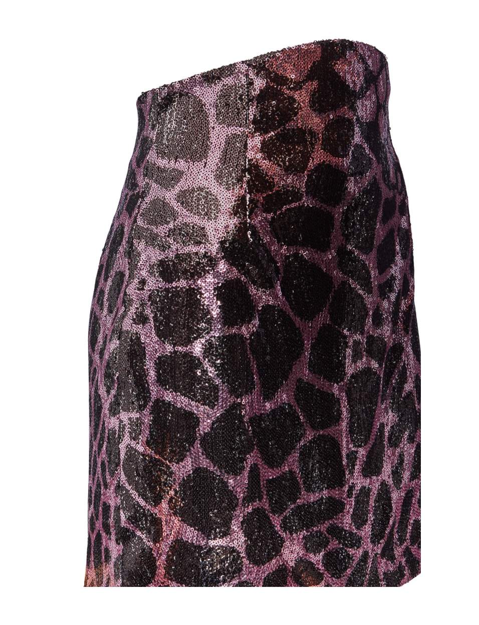 REDEMPTION Giraffe Print Purple Sequin Skirt - House Of Huntington