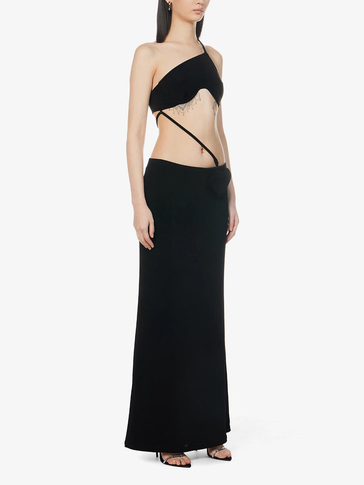 MIRROR PALAIS Aphrodite Stretch Woven Love Heart Detail Skirt - House Of Huntington