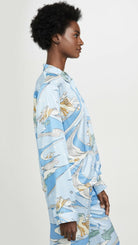 Morgan Lane Fairy Dust Silk Blend Fairy Dust Sky Print Pyjama Top - House Of Huntington