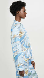 Morgan Lane Fairy Dust Silk Blend Fairy Dust Sky Print Pyjama Top - House Of Huntington