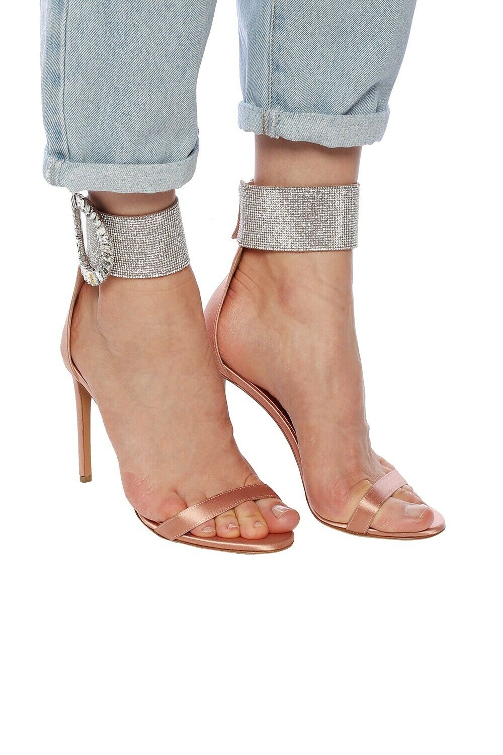 Alexandre Vauthier Pink Joan Embellished High Heels - House Of Huntington