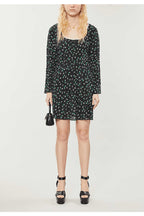 Rixo London Celeste Silk Ditsy Floral Print Summer Mini Dress - House Of Huntington