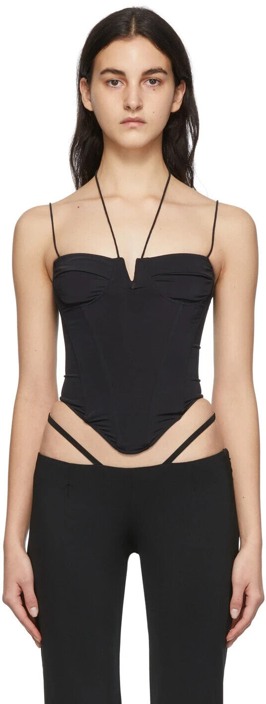 MIAOU Aphex Black Corset Top - House Of Huntington