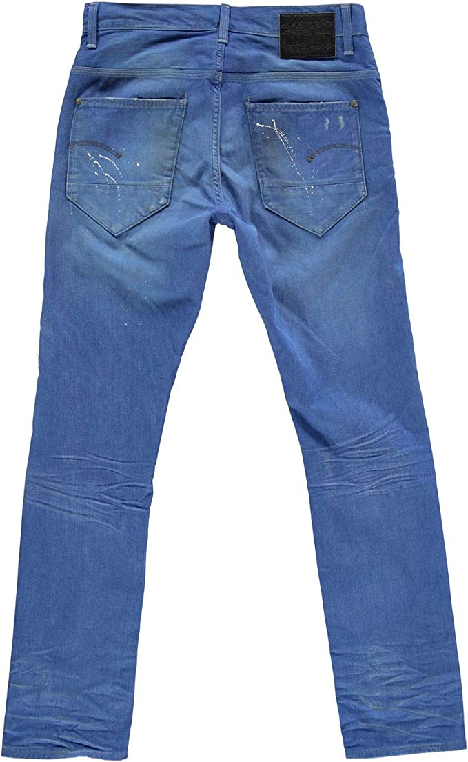 G-Star New Radar Slim Azure Blue Light Age-Jeans in Italien hergestellt