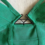 HERVE LEGER Emmalie Green Bandage Halterneck Club Party Swimsuit - House Of Huntington