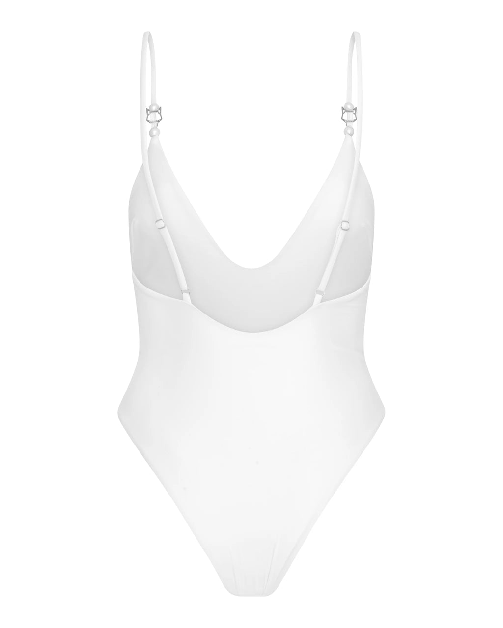 Naked Wolfe Blue Haven One Piece White Swimsuit - House Of Huntington