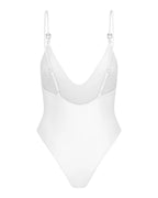Naked Wolfe Blue Haven One Piece White Swimsuit - House Of Huntington