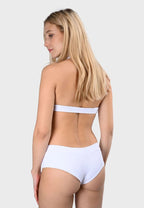 Pain De Sucre White Woven Bikini Bottom in Vence - House Of Huntington