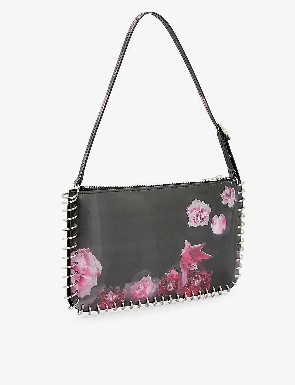 COPERNI Spiral Baguette Floral Pink Black Bag - House Of Huntington