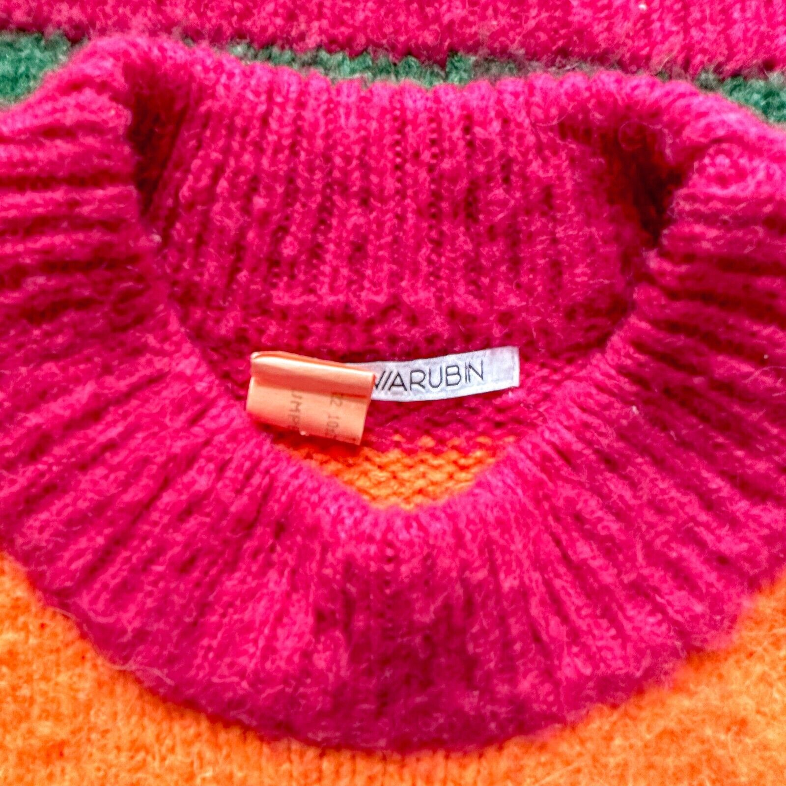 OLIVIA RUBIN Rainbow Colourful Stripe Sweater Cosy Matty Sweater Jumper - House Of Huntington