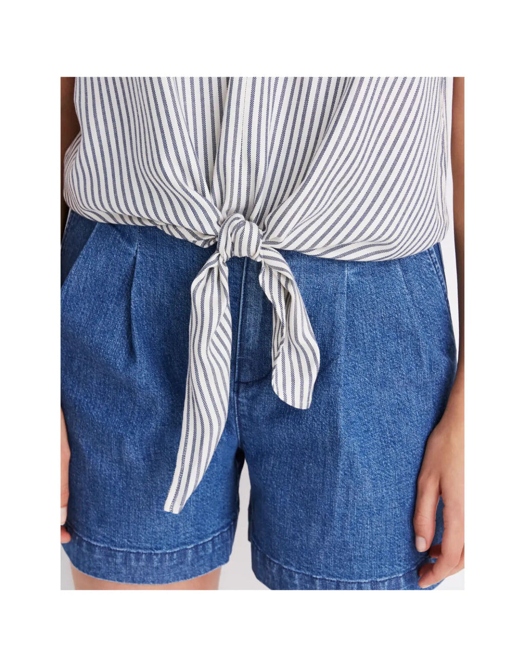 Madewell Novel Top Tie-front en haut Stripe