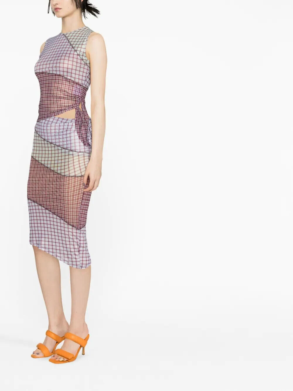 MIAOU Sienna Bristol Plaid Tartan Check Purple Skirt - House Of Huntington